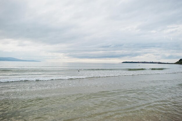 Sunny Beach on Black Sea in Bulgaria Summer vacation travel holiday