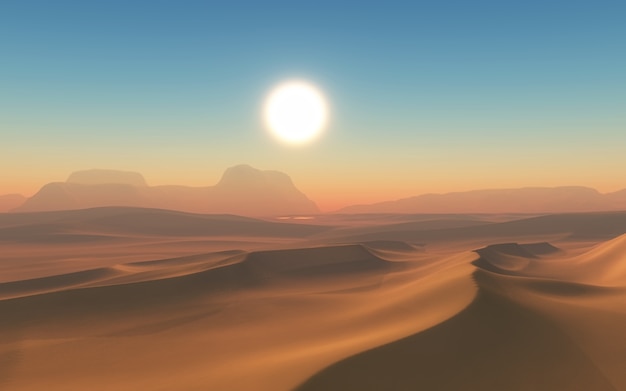 Солнечный день в пустыне