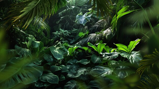 晴れた熱帯の風景