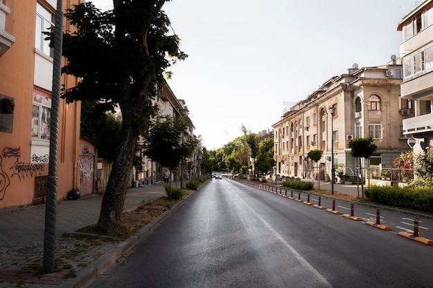 Sunny urban landscape