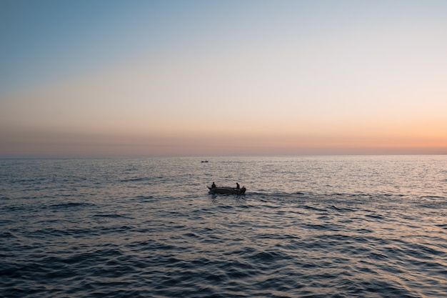 Sunrise over the sea and beautiful seascape