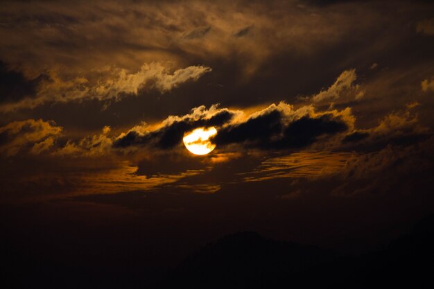 午後の夕日