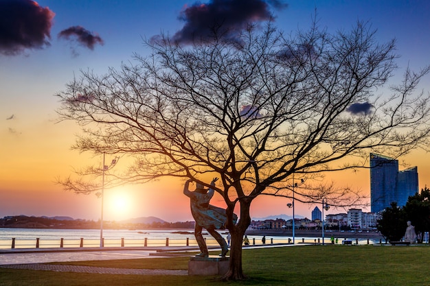 夕日の風景