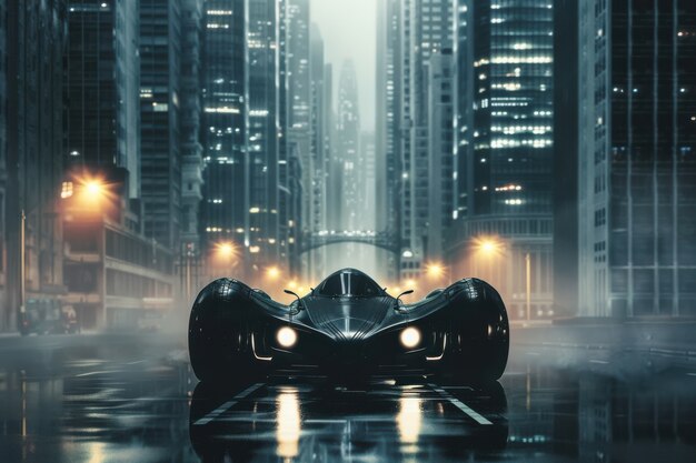ヴィンテージスタイルのスーパーヒーローカー