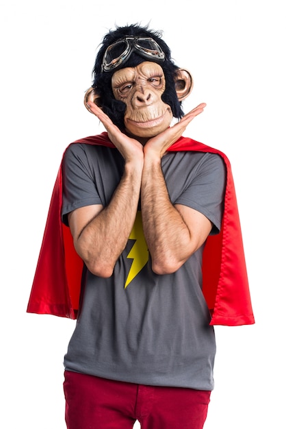 Free photo superhero monkey man