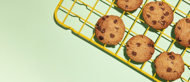 Supermarket banner with food