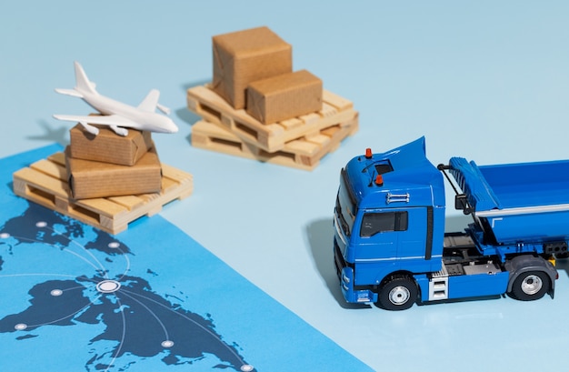 supply chain representation still life