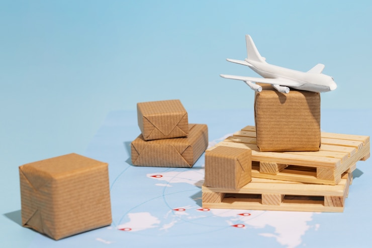 Free Photo supply chain representation still life