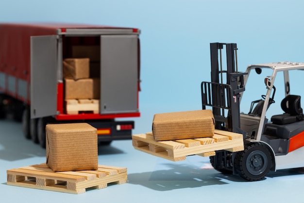 supply chain representation still life