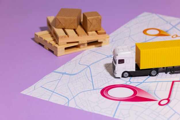 supply chain representation still life