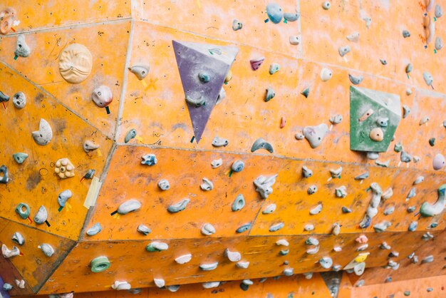 Surface of climbing wall