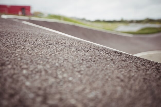 Surface of road in skatepark