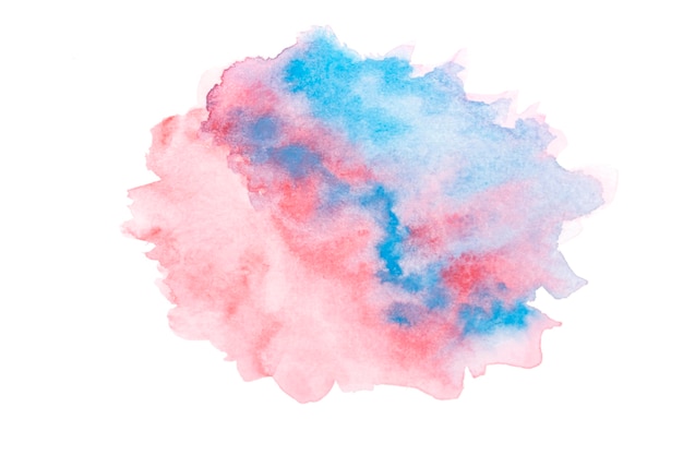 Surface with artistic watercolor paint