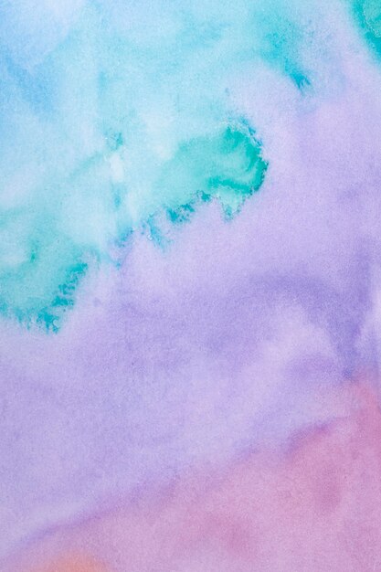Surface with expressive watercolor paint