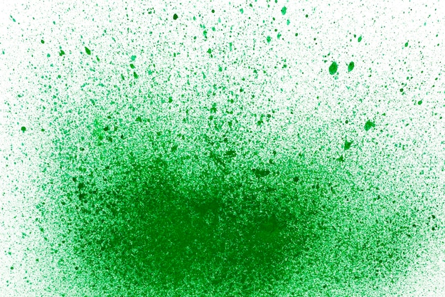 Surface with green stains