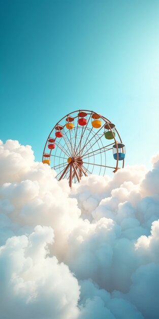 Surreal dream scenario concept