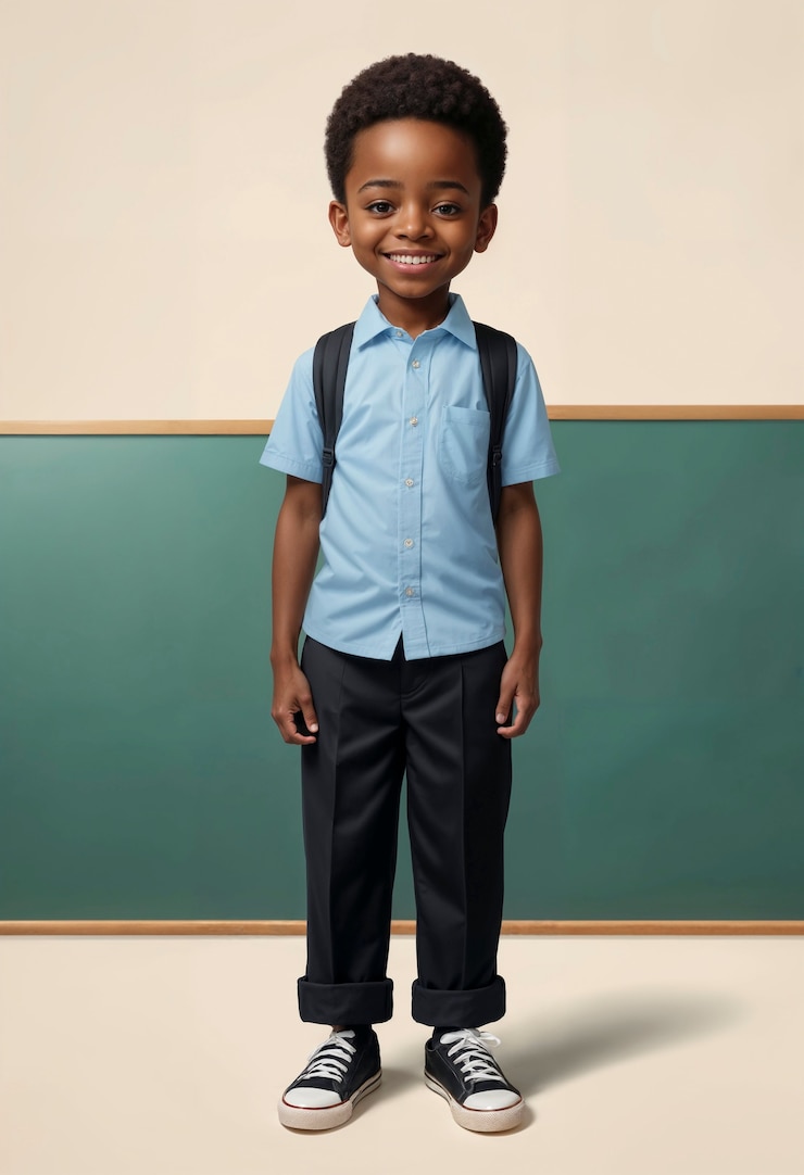 Free Photo surrealist portrait of kid