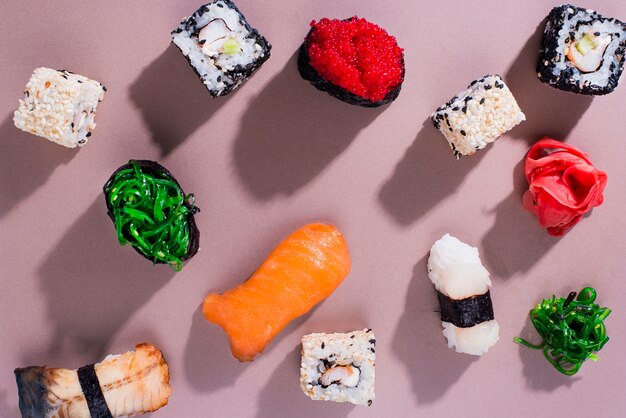 Free photo sushi rolls for sushi day