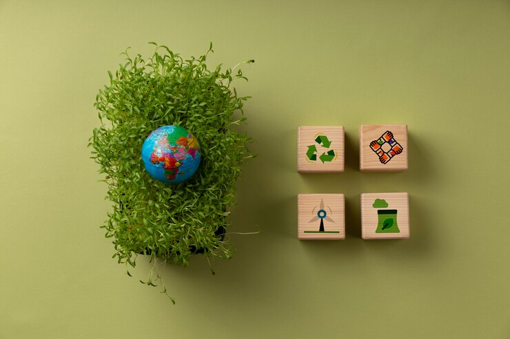 Free Photo sustainable development goals still life