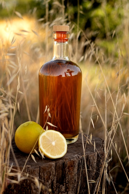 Free photo sustainably produced alcoholic beverage