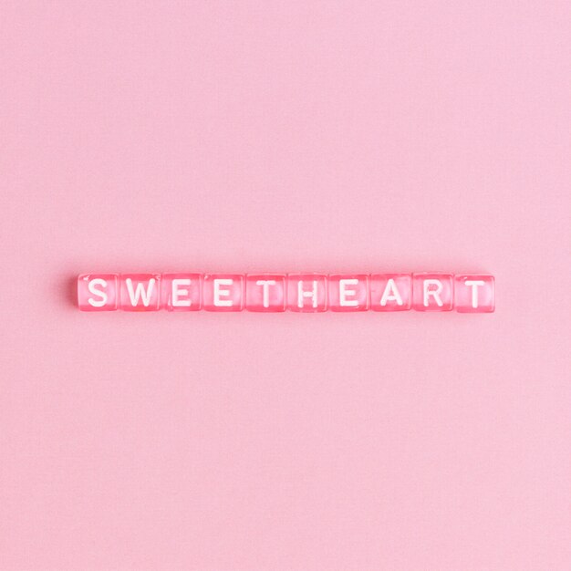 SWEETHEARTbeads lettering word typography