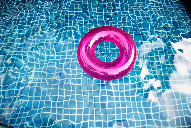 Free photo swimming buoy floating in the pool
