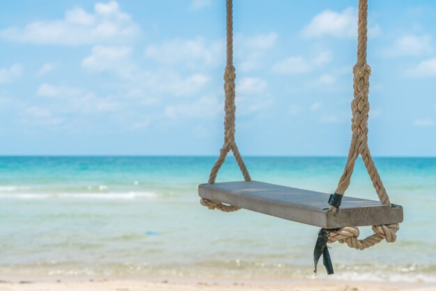 A swing on the beach