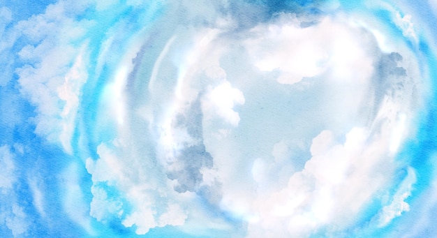 雲と渦巻く空の背景