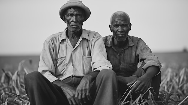 Symbolic representation of the end of slavery in the u.s. with people of color