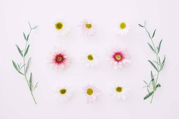 Symmetrical flower decoration