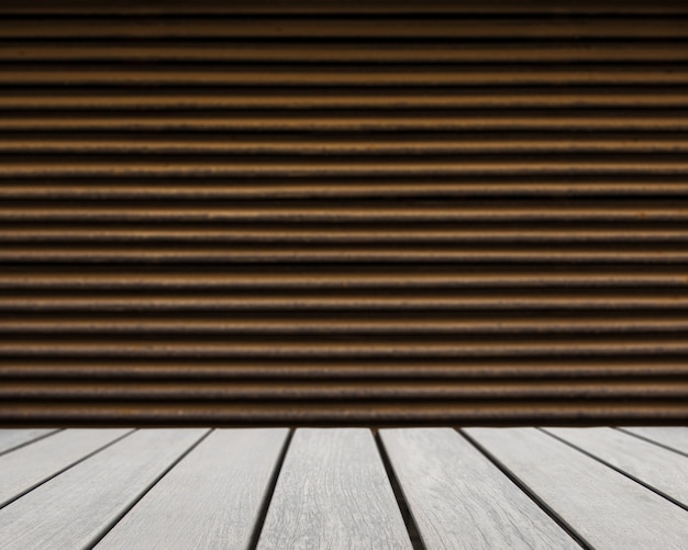 Table surface looking out to striped background