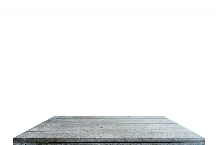 Free Photo table top on isolate
