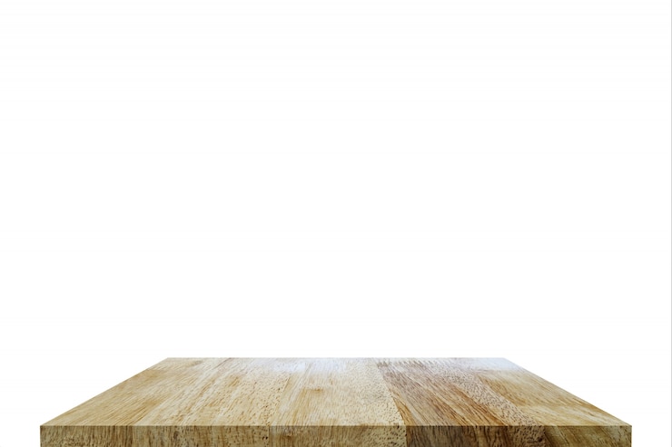 Free Photo table top on isolate