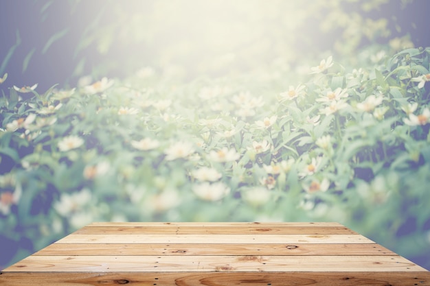 Table top with background