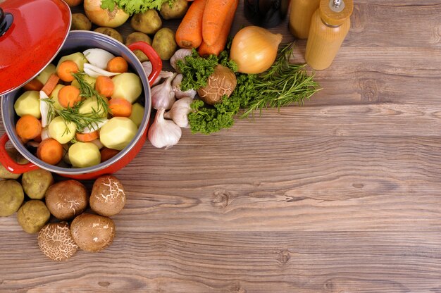 Table with food