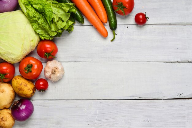 Table with some vegetables