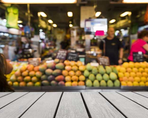 Tabletop looking out to fruits