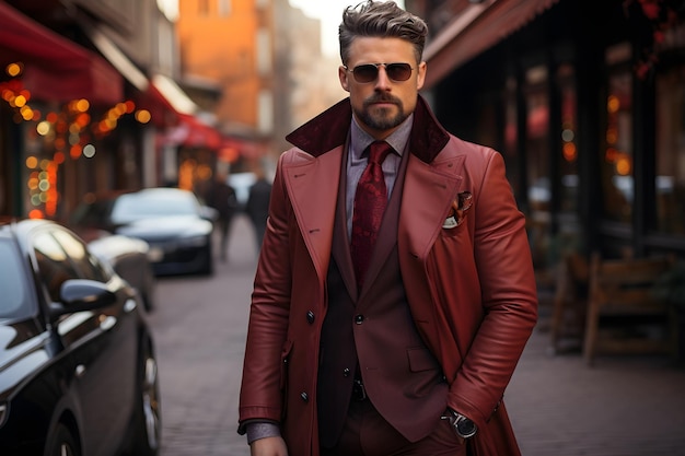 Tailored suit fashion photography