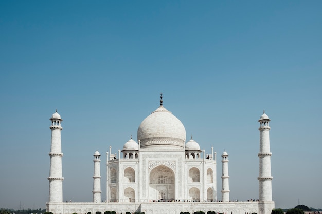 Free photo taj mahal, luxury building in india