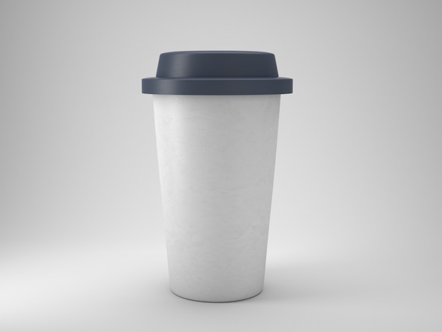 プラスチック製のコーヒーカップを取る