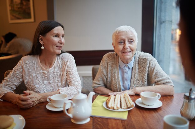 Talking at tea-time