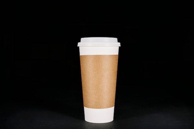 Free photo tall take away coffee cup