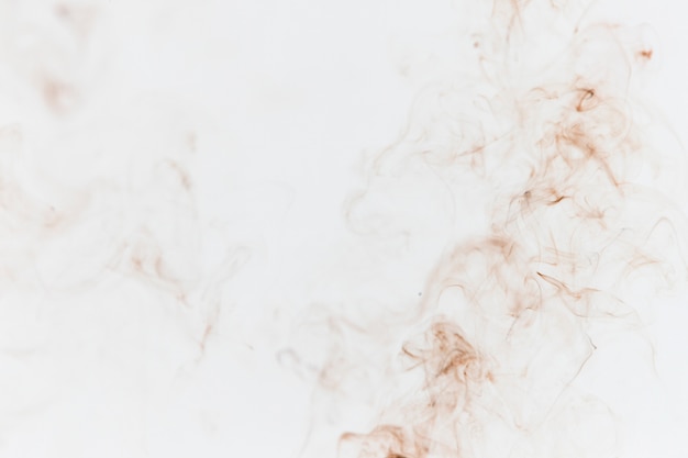 Tan smoke on white background