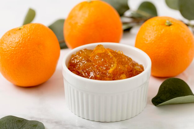 귤과 오렌지 수제 맛있는 잼