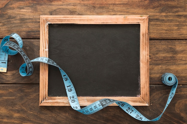 Free photo tape measure on chalkboard