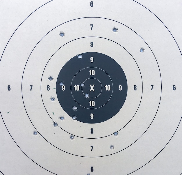 Premium Photo Target shooting paper