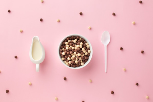 Free photo tasty cereal bowl on a table