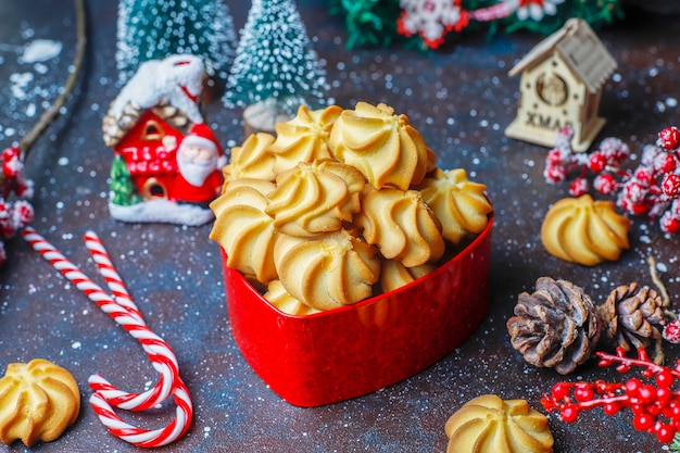 Tasty homemade Christmas cookies.