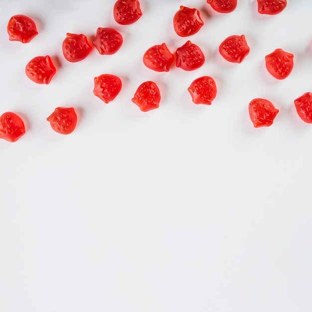 Tasty jelly strawberries