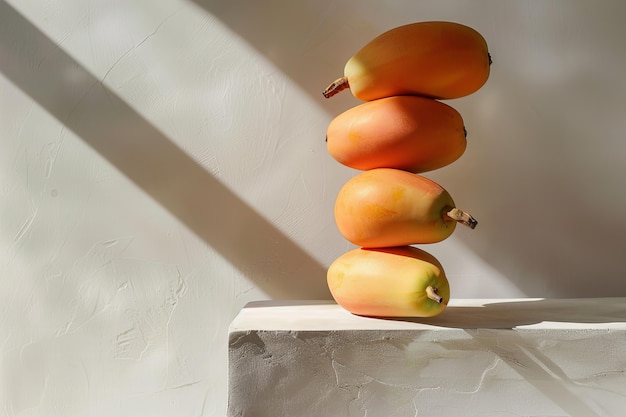 Foto gratuita la papaya gustosa è una natura morta.